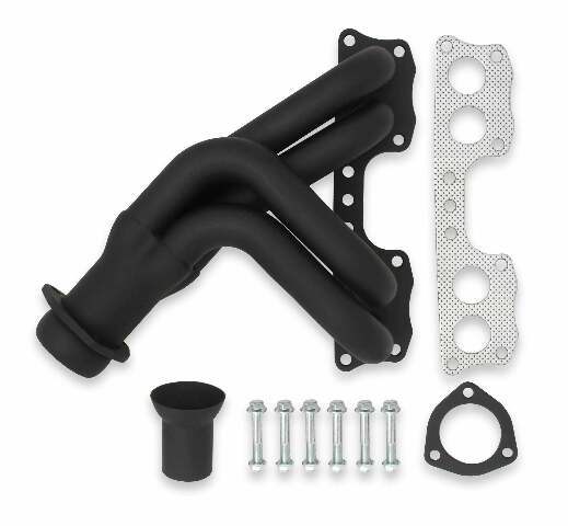 Shorty Header for 75-88 Toyota Pickup w/ 20R/22R, Black Painted - 19000FLT performance headers