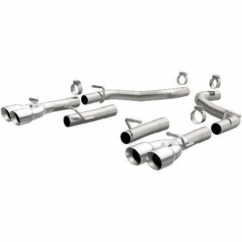 MagnaFlow axle-back exhaust system for 2015-2023 Dodge Challenger stainless steel polished 19218