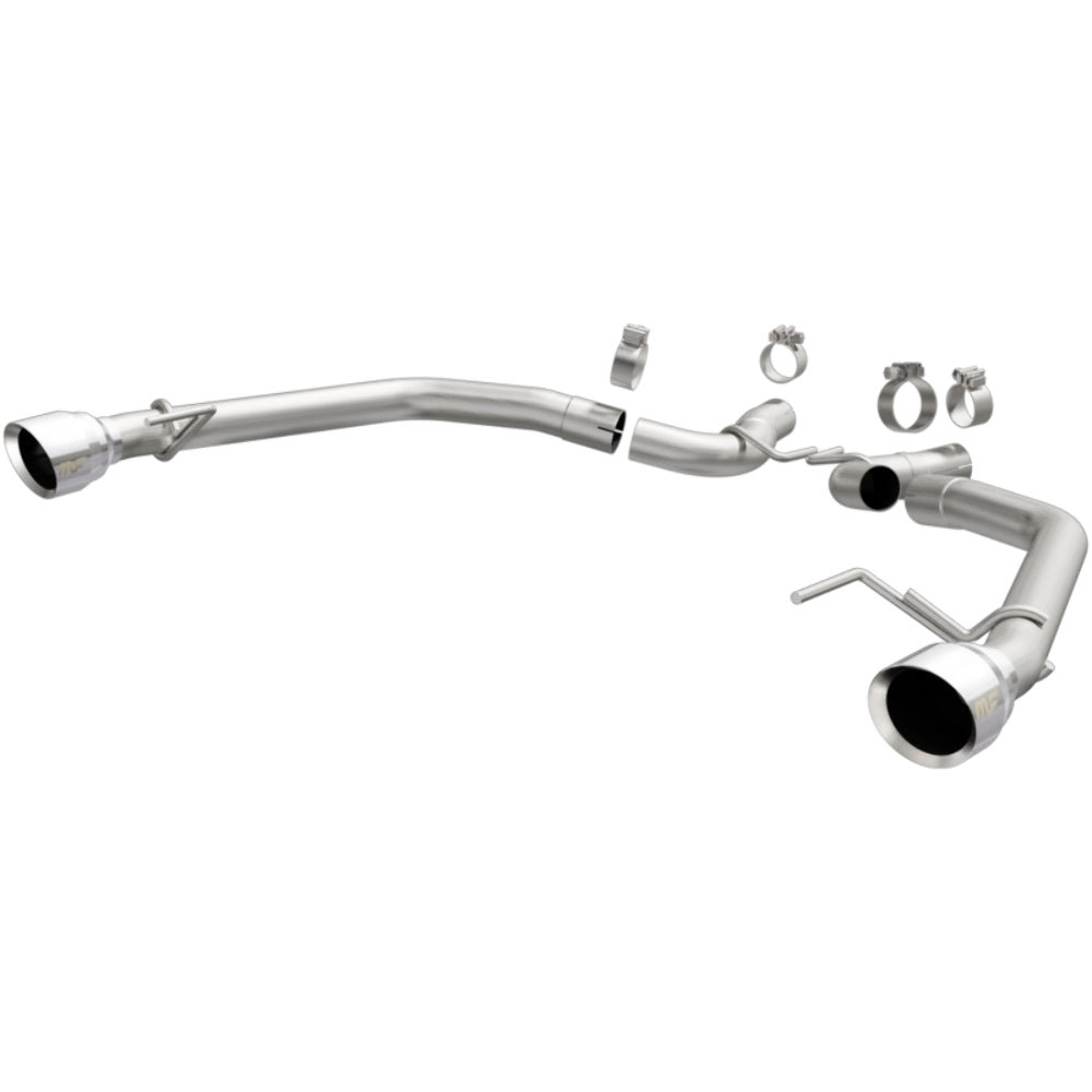 MagnaFlow axle-back exhaust system for 2015-2023 Ford Mustang stainless steel polished 19345