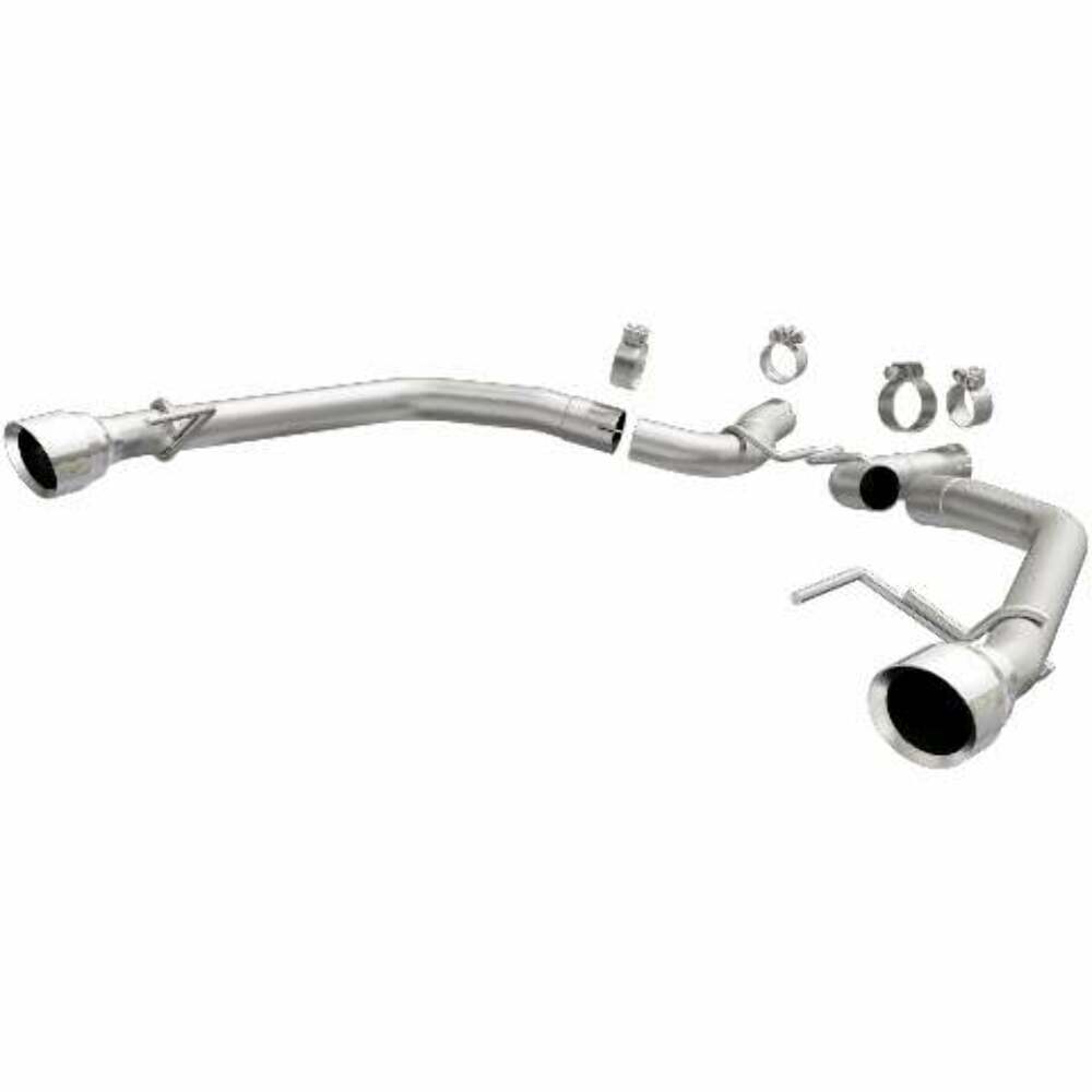 MagnaFlow axle-back exhaust system for 2015-2023 Ford Mustang stainless steel polished 19345