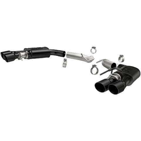 MagnaFlow axle-back exhaust system for 2018-2023 Ford Mustang stainless steel black 19419