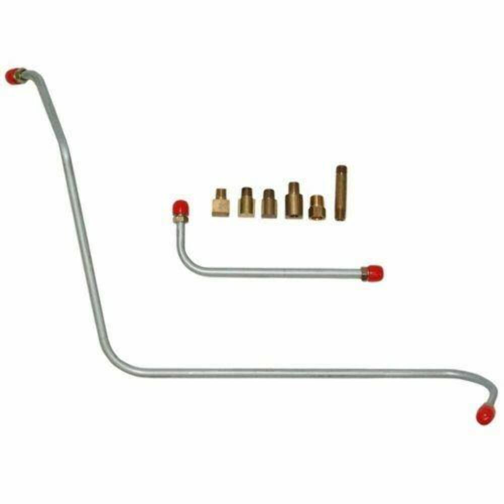 t 1957 Chevrolet Bel Air Pump to Carburetor Fuel Line w/ 6 Fittings - BPC5701SS Fine Lines