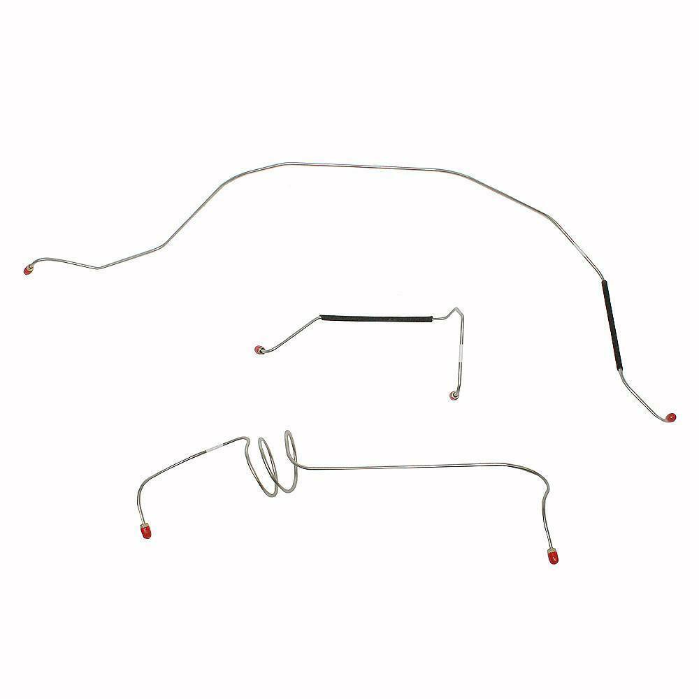 Front Brake Line Kit for 1963-1966 Chevy C10 disc brakes dual master cylinder stainless steel