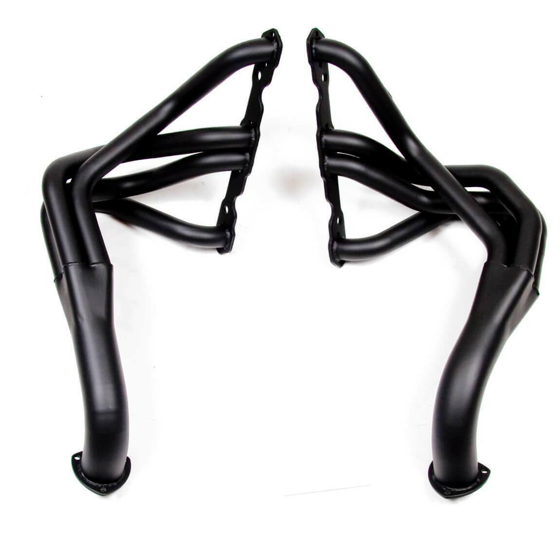 Hooker 1963-1967 Chevrolet Chevy II Long Tube Header Super Competition 2214HKR for 1963-1967 Chevy black ceramic coated long tube
