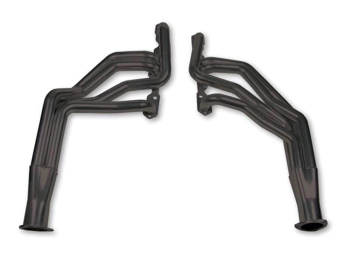 Hooker 1963-1967 Chevrolet Chevy II Long Tube Headers Super Competition 2243HKR for 1963-1967 Chevy black ceramic coated long tube manual transmission