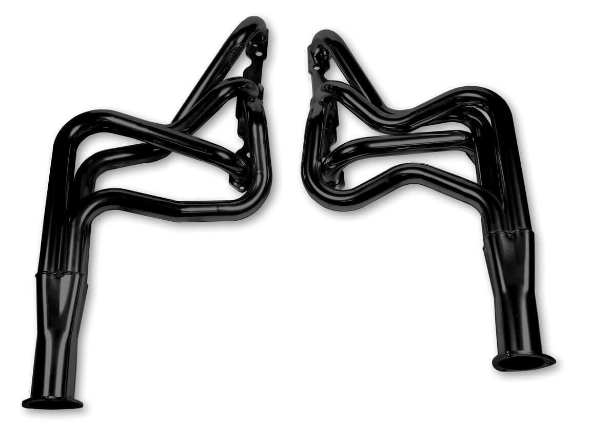 Hooker 1964-1973 Chevrolet Chevelle Long Tube Headers Super Competition 2116HKR for 1964-1973 Chevy Chevelle black ceramic coated long tube