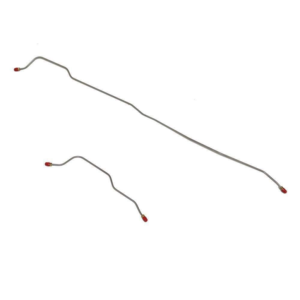 Brake Line for 1964-1966 Ford Mustang 6cyl. Rear Axle Lines 2 Piece Set Stainless stainless steel