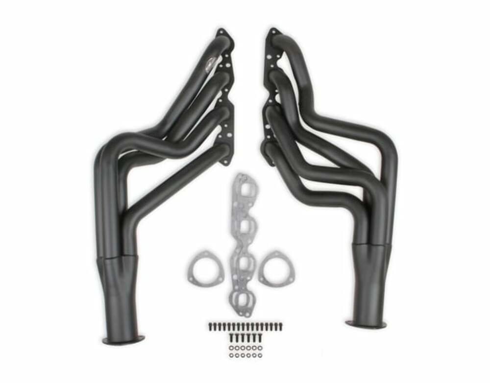 Hooker 1966-1973 Chevrolet Chevelle Long Tube Headers Competition 2455HKR for 1966-1973 Chevy Chevelle black long tube