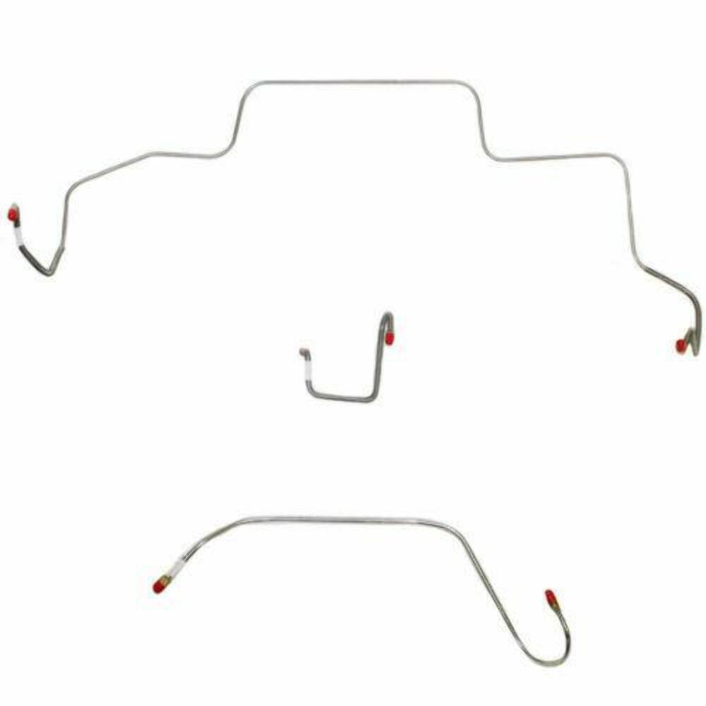t 1966 Dodge Coronet Front Brake Line Kit Power Brakes Stainless - RKT6605SS Fine Lines