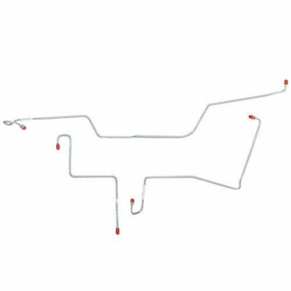 Front Brake Line Kit for 1966 Ford Fairlane drum brakes stainless steel