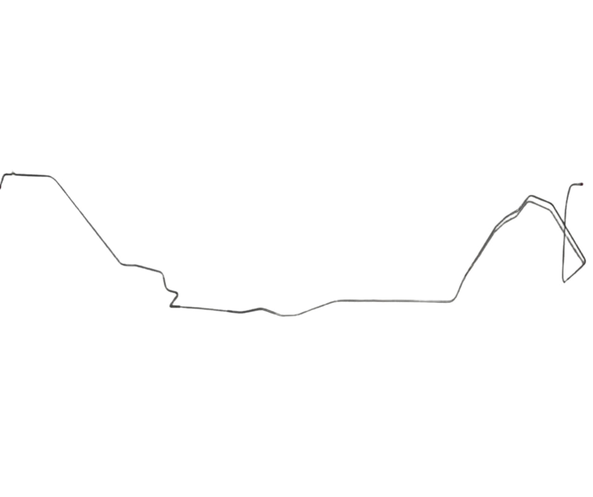 Fuel Line for 1967-1968 Pontiac Firebird stainless steel