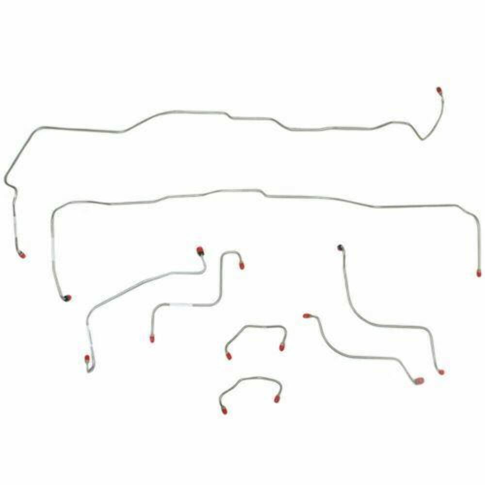 Front Brake Line Kit for 1967 Ford Fairlane disc brakes stainless steel
