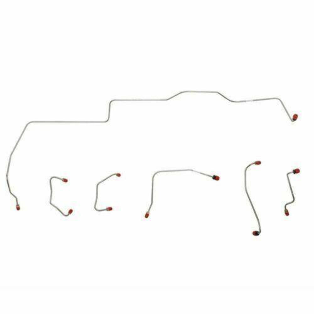 Front Brake Line Kit for 1967 Ford Mustang disc brakes stainless steel