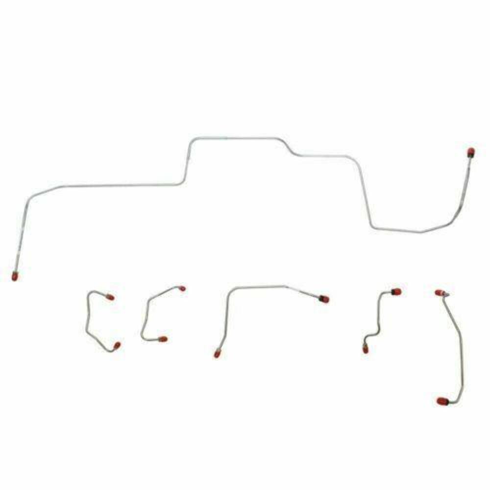 Front Brake Line Kit for 1967 Ford Mustang disc brakes stainless steel