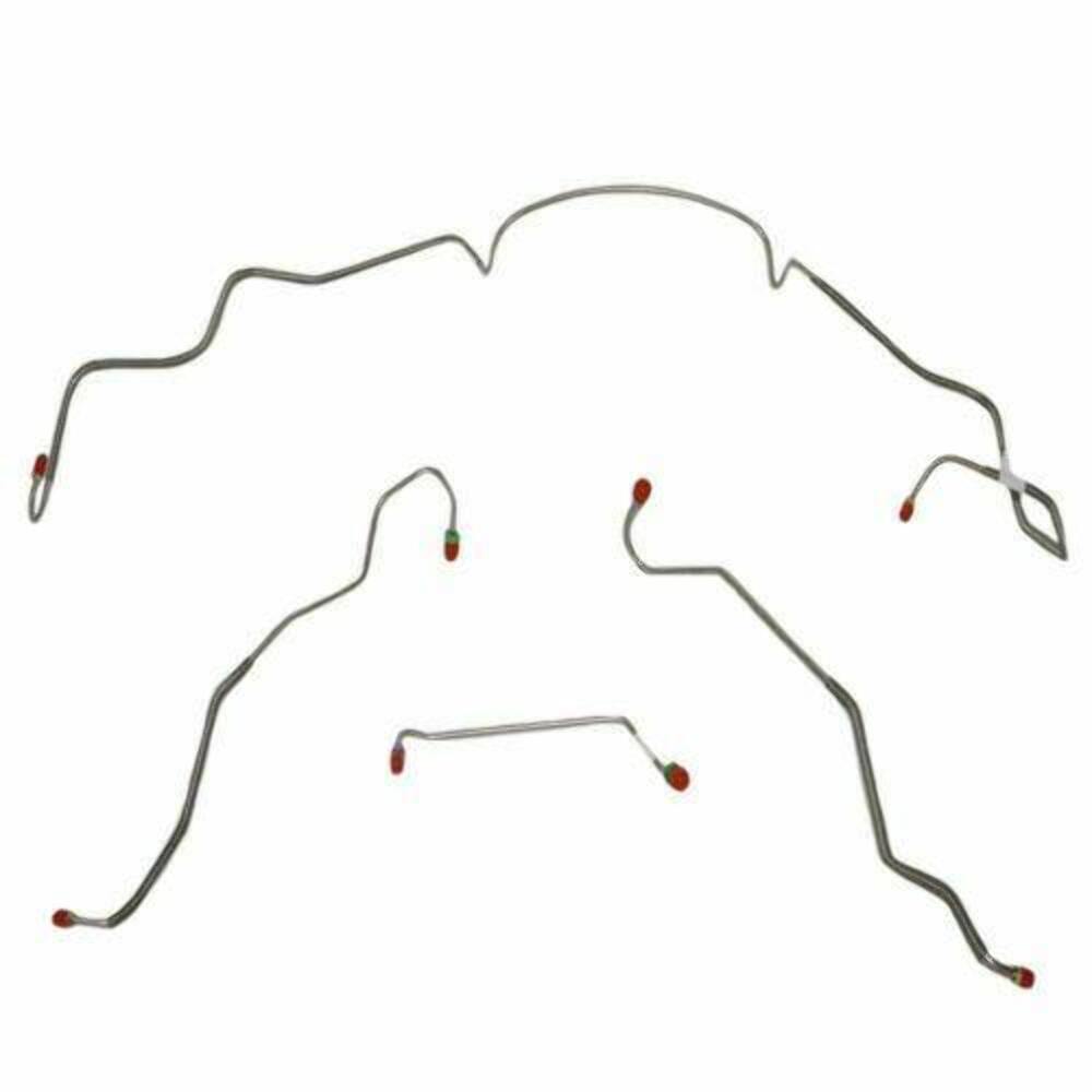 Front Brake Line Kit for 1967 Pontiac LeMans drum brakes stainless steel