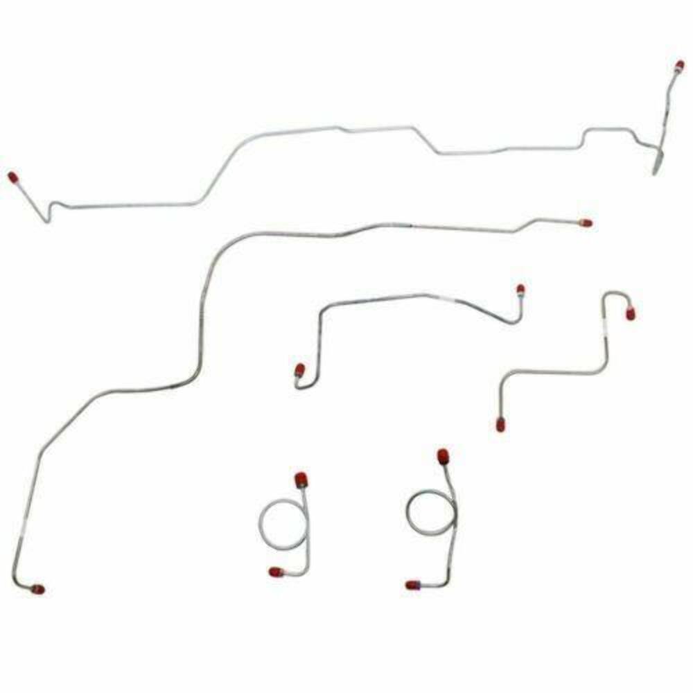Front Brake Line Kit for 1968-1969 Ford Fairlane drum brakes stainless steel