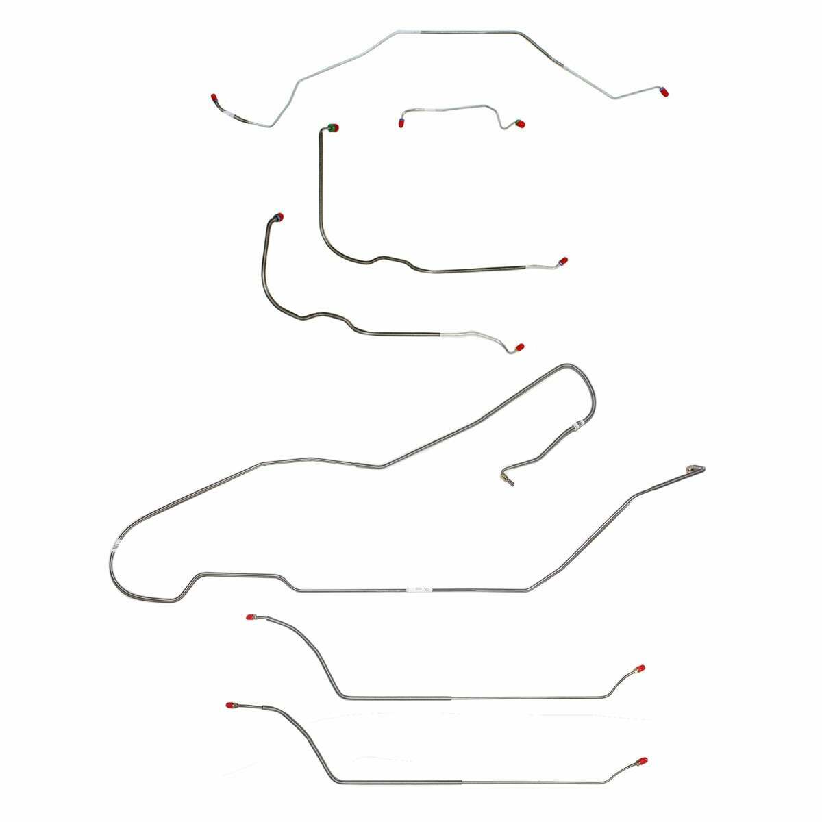 Complete Brake Line Kit for 1968 Chevy Malibu w/ Power drum brakes stainless steel