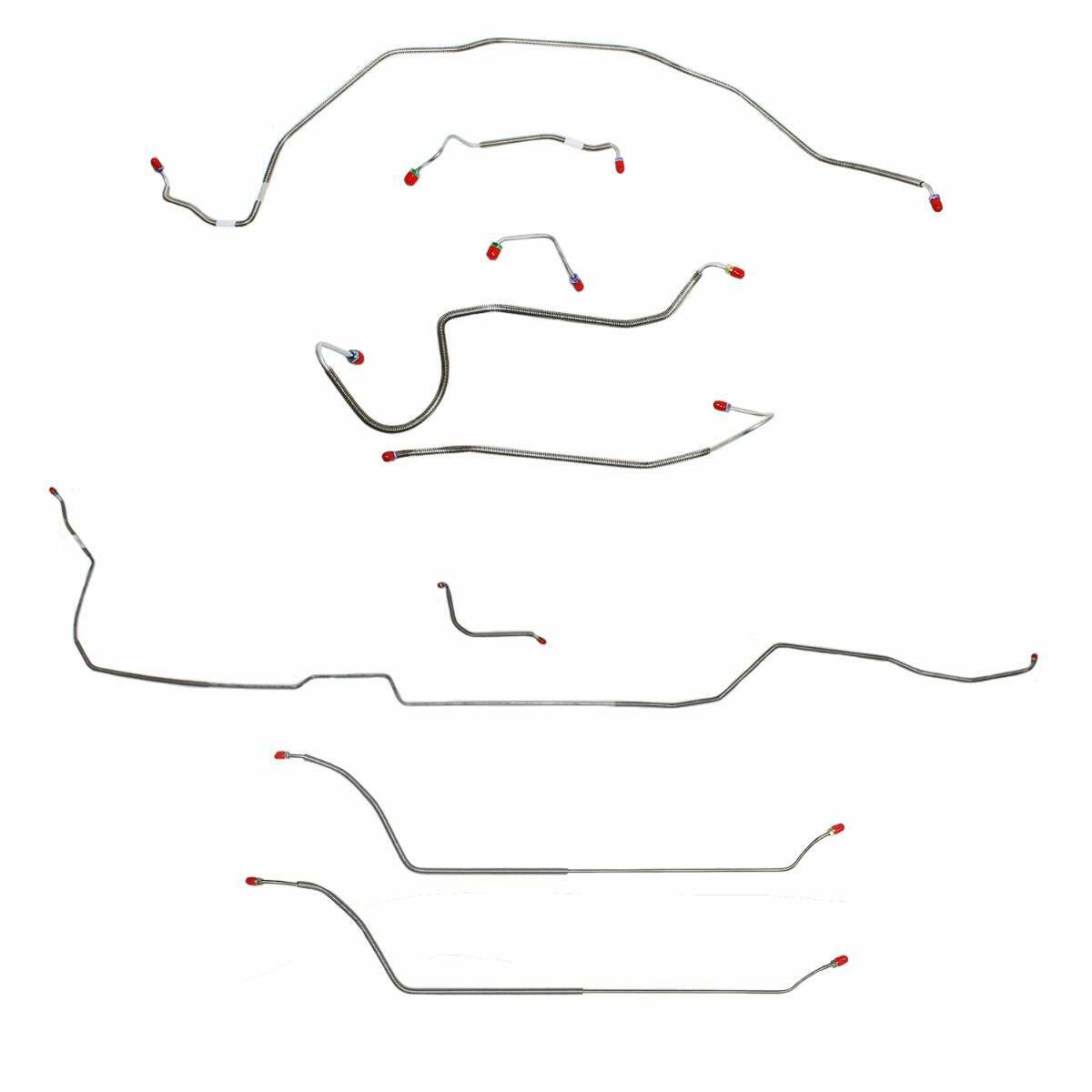 Complete Brake Line Kit for 1970 Chevy Malibu w/ Manual disc brakes stainless steel