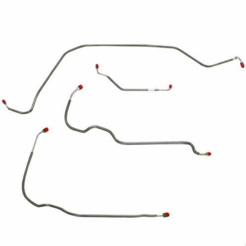 Front Brake Line Kit for 1971-1972 Chevy Monte Carlo disc brakes stainless steel