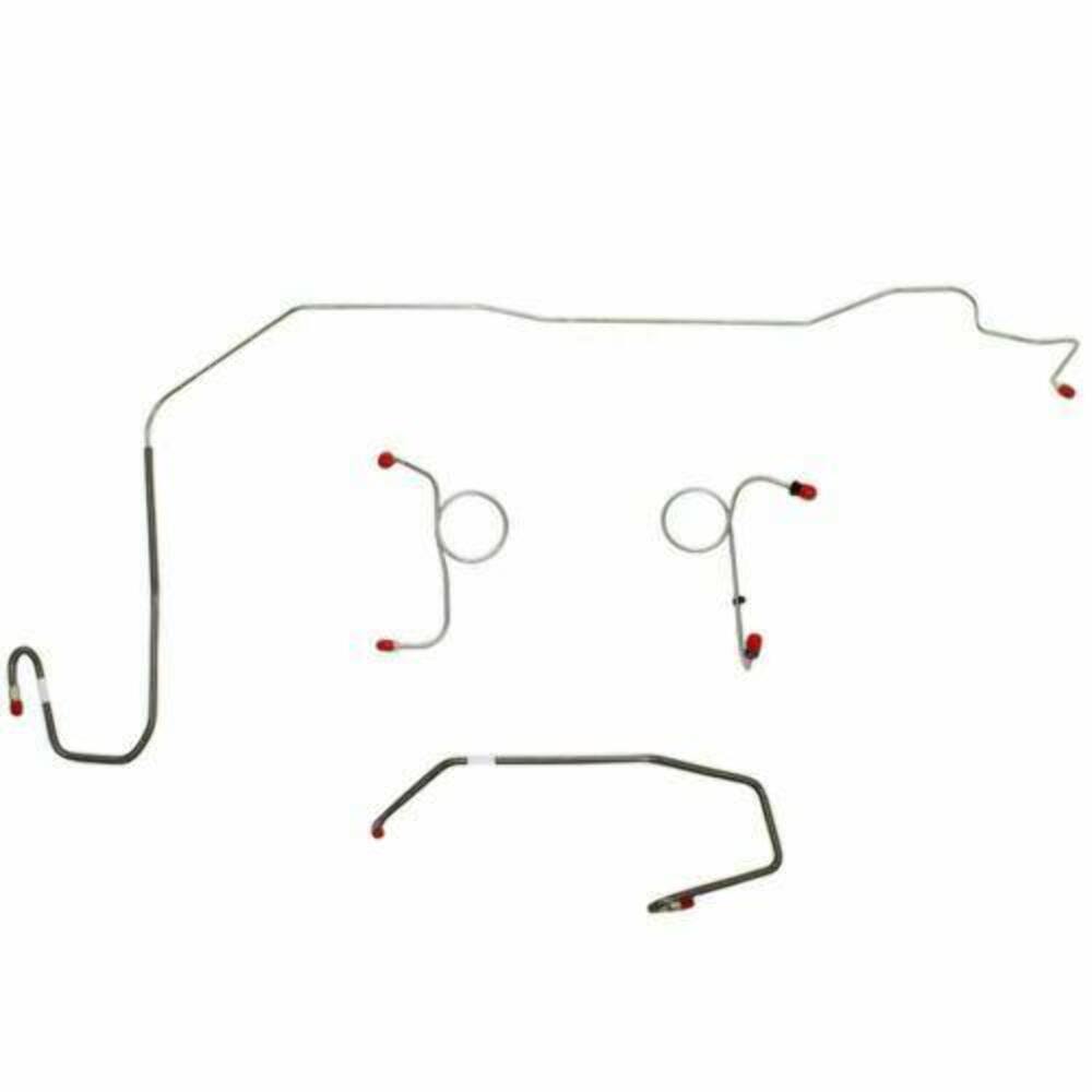 Front Brake Line Kit for 1972-1973 Dodge Challenger disc brakes stainless steel