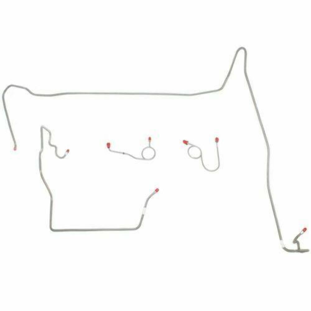 Front Brake Line Kit for 1974 Dodge Charger disc brakes stainless steel