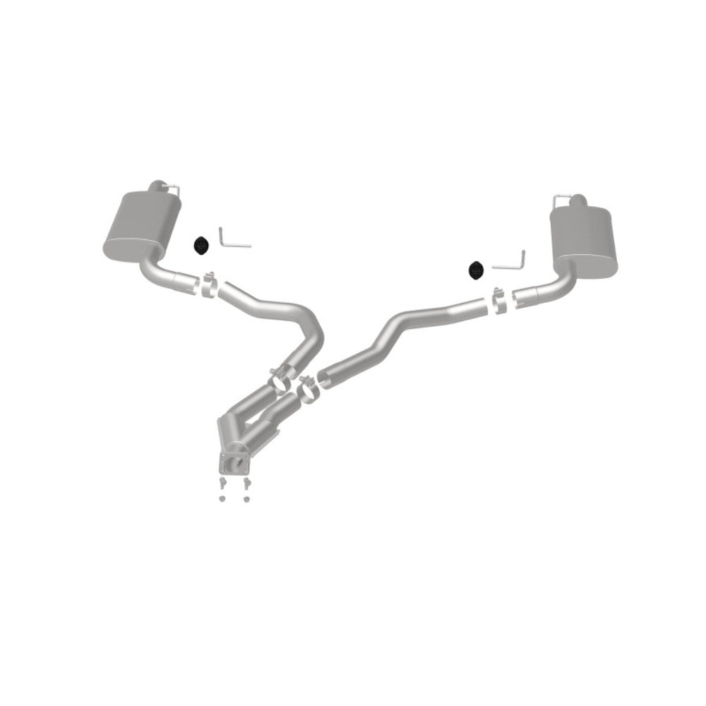MagnaFlow cat-back exhaust system for 1975-1979 Chevy Corvette stainless steel polished 16710