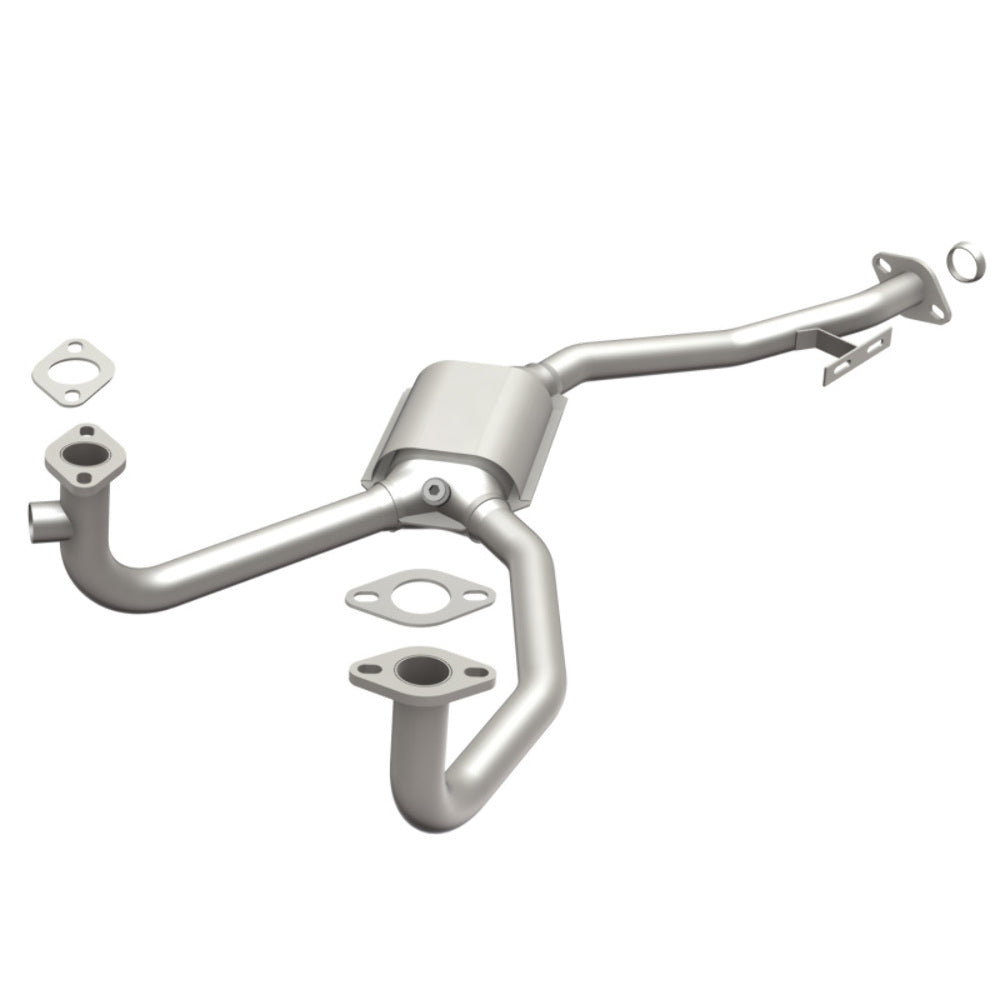 MagnaFlow direct-fit catalytic converter for 1980-1987 Subaru 1.75 inch inlet/outlet stainless steel CARB compliant 23868