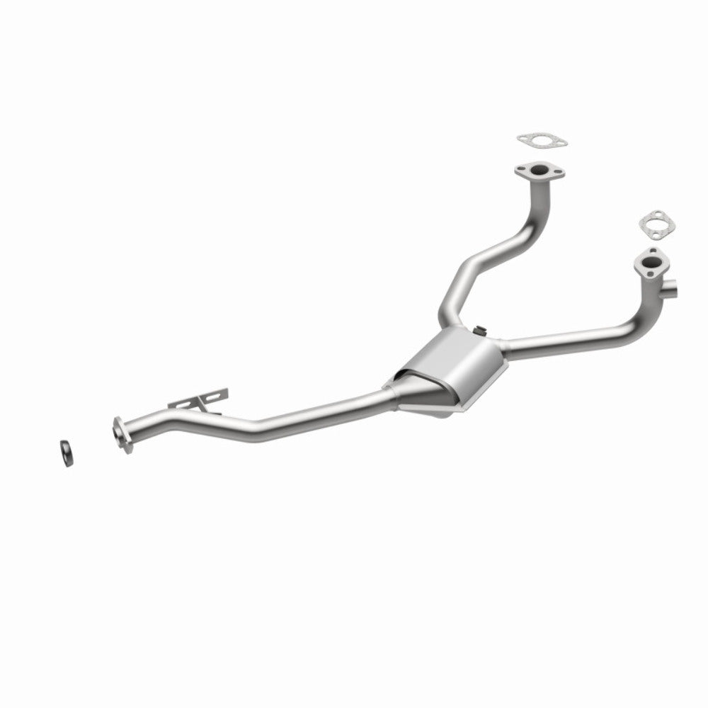 MagnaFlow direct-fit catalytic converter for 1980-1987 Subaru 1.75 inch inlet/outlet stainless steel CARB compliant 23868