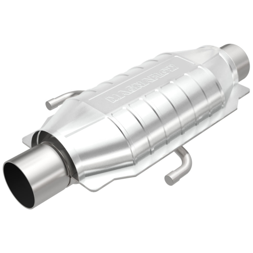 MagnaFlow universal catalytic converter 2.25 inch inlet/outlet stainless steel CARB compliant 338025