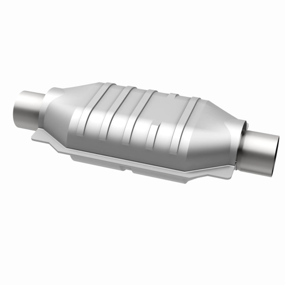 MagnaFlow universal catalytic converter 2.25 inch inlet/outlet stainless steel Federal EPA compliant OBDII 93515