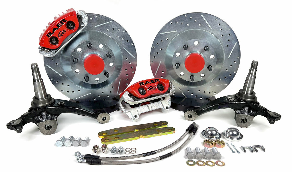 1982-1992 Camaro Classic Series Front Brake Kit 4301678R stainless steel slotted