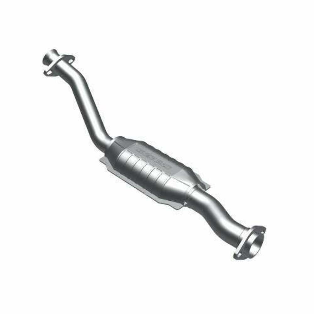 MagnaFlow direct-fit catalytic converter for 1983-1986 Ford 2.5 inch inlet/outlet stainless steel Federal EPA compliant OBDII 23374