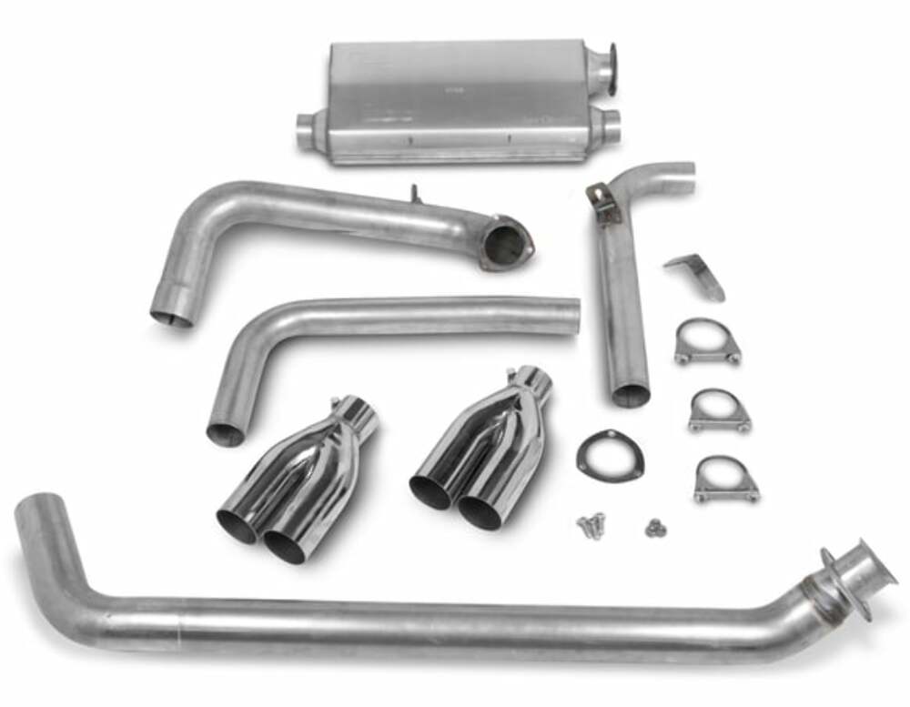 Hooker Super Competition 1983-1992 Chevrolet Camaro Cat-Back Exhaust System 16820HKR for 1983-1992 Chevy Firebird polished aluminum