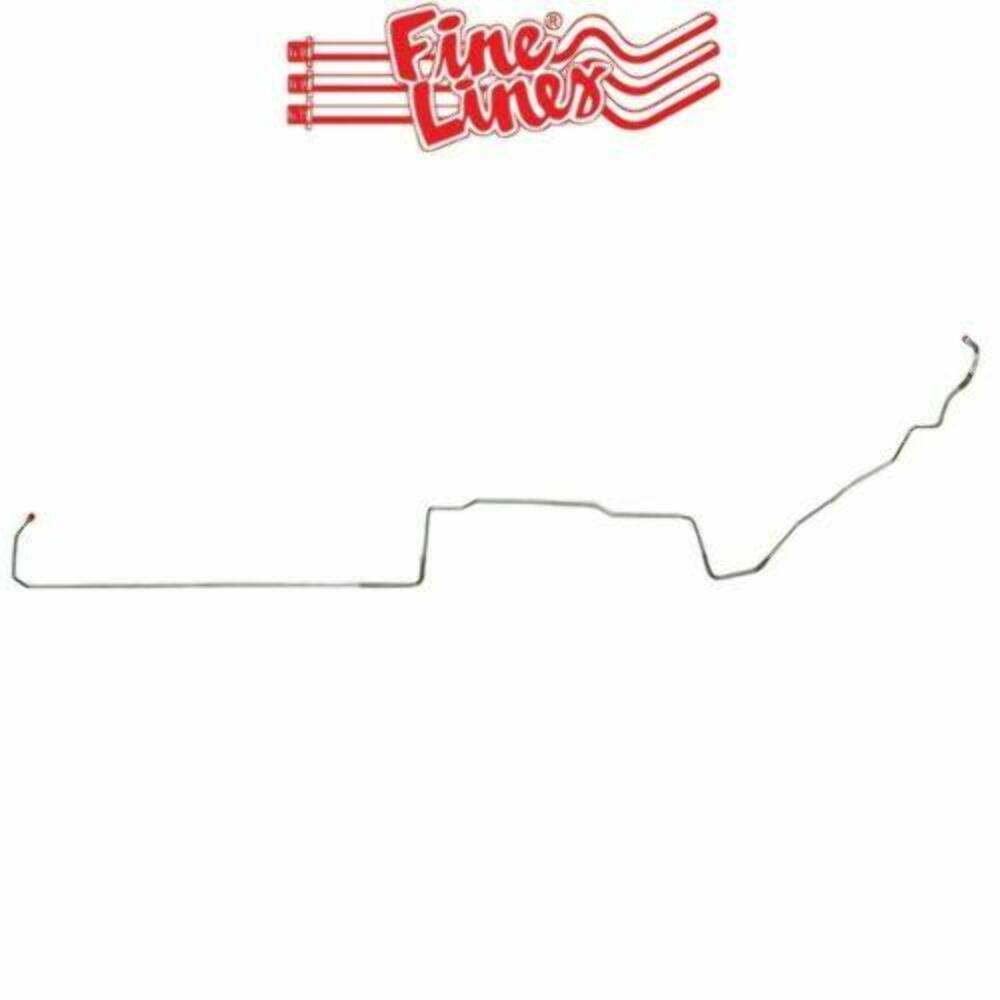 t 1983-86 Ford Mustang Intermediate Brake Line w/ Sub-Frame Connectors - ZIN8301SS Fine Lines