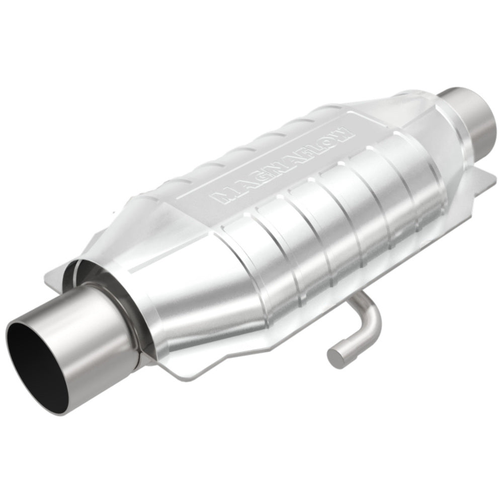 MagnaFlow universal catalytic converter 2.25 inch inlet/outlet stainless steel Federal EPA compliant OBDII 94015