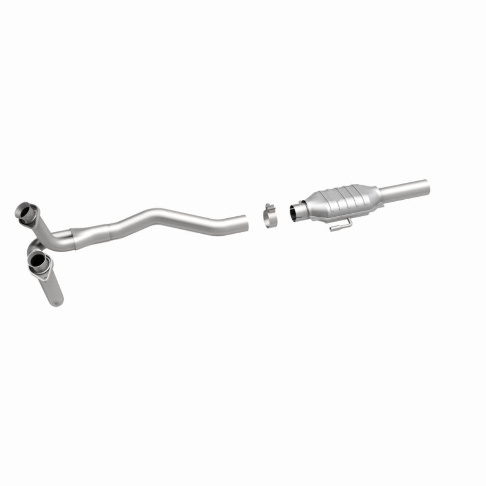 MagnaFlow direct-fit catalytic converter for 1986-1991 Ford stainless steel Federal EPA compliant OBDII 93314