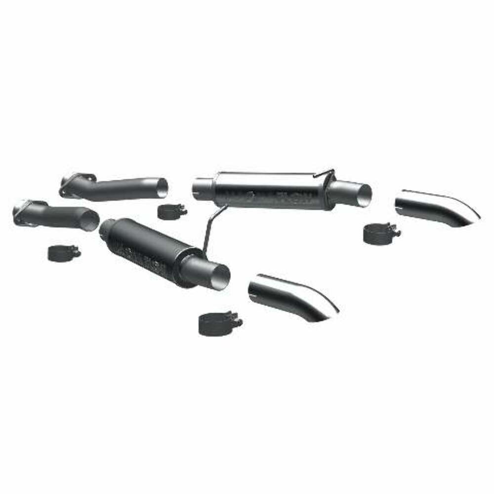 MagnaFlow cat-back exhaust system for 1996-1998 Ford Mustang stainless steel polished 17118