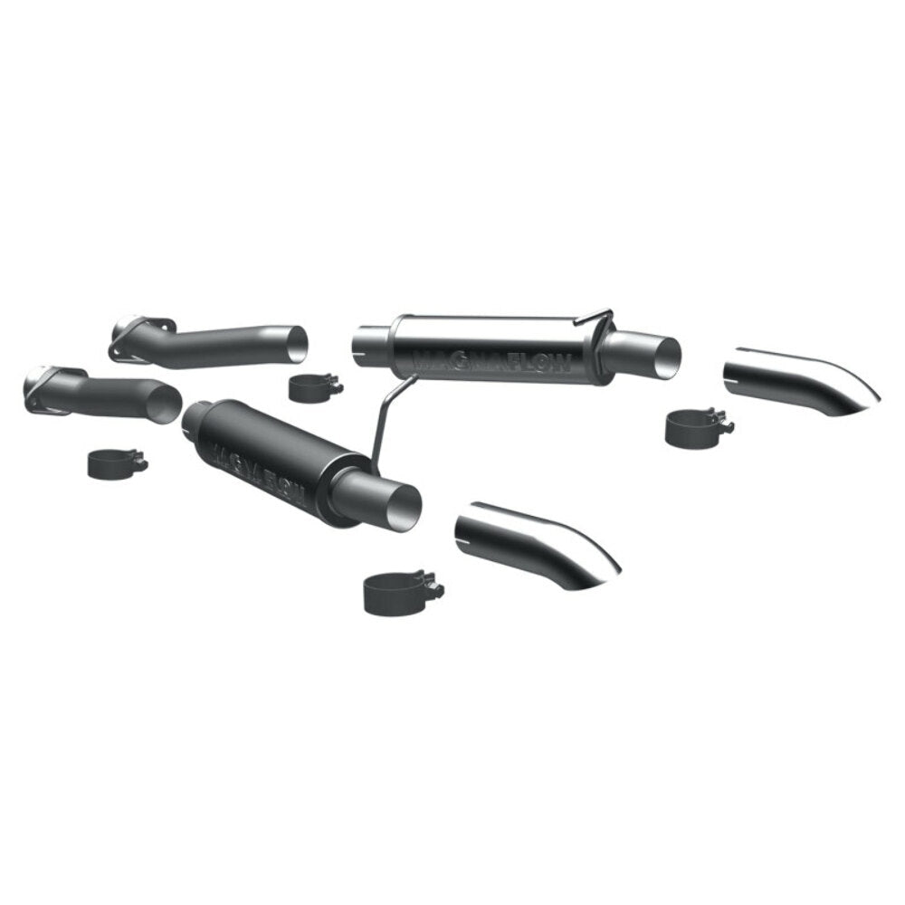 MagnaFlow cat-back exhaust system for 1996-1998 Ford Mustang stainless steel polished 17118
