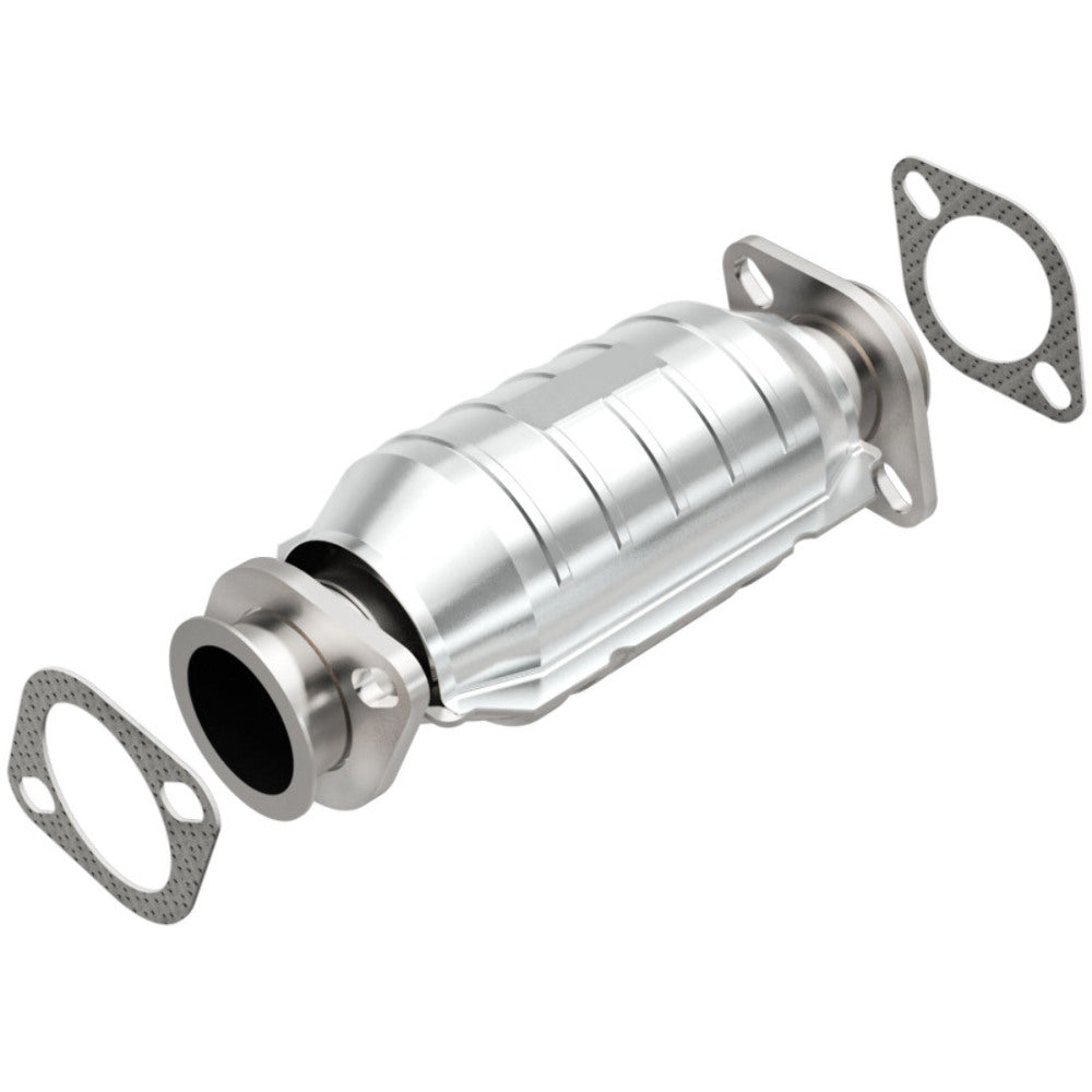 MagnaFlow direct-fit catalytic converter for 1987-1989 Nissan 2.25 inch inlet/outlet stainless steel Federal EPA compliant OBDII 22764