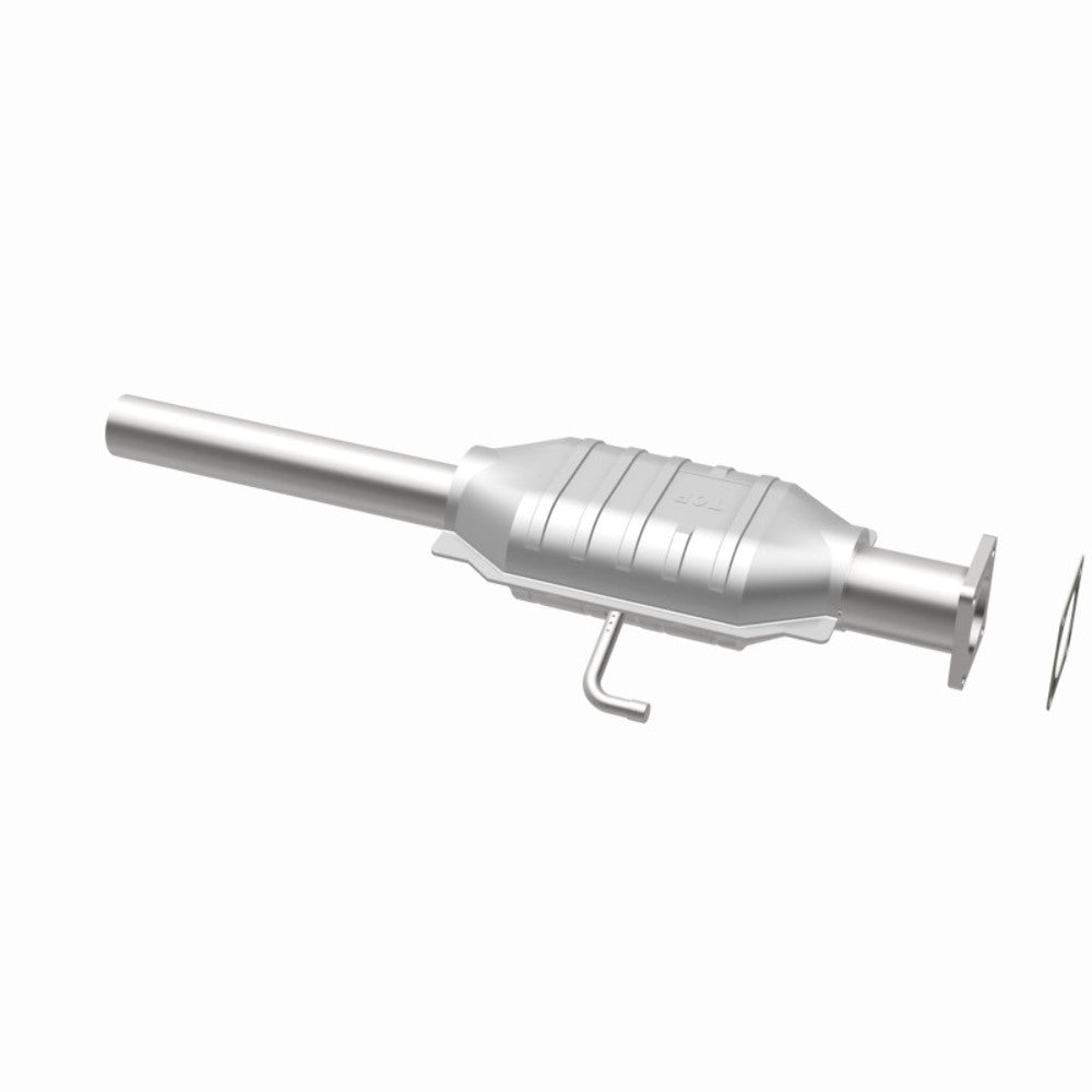MagnaFlow direct-fit catalytic converter for 1987-1990 Jeep Wrangler 2.5 inch inlet/outlet stainless steel Federal EPA compliant OBDII 23225
