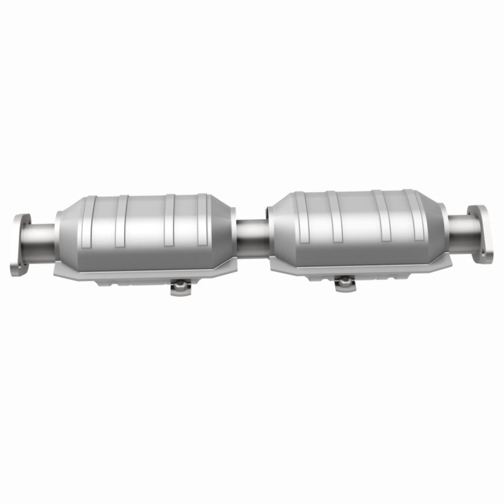 MagnaFlow direct-fit catalytic converter fits 1988 Mitsubishi Galant 3.0L and 1990 Mitsubishi Sigma 3.0L stainless steel Federal EPA compliant OBDII 23250