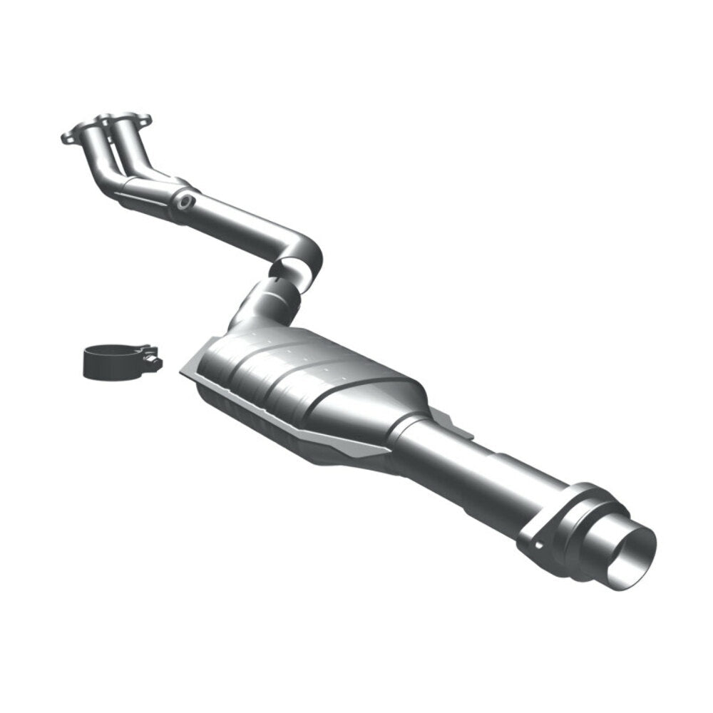 MagnaFlow direct-fit catalytic converter fits 1991 BMW 318i 1.8L and 1991 BMW 318is 1.8L stainless steel Federal EPA compliant OBDII 23799