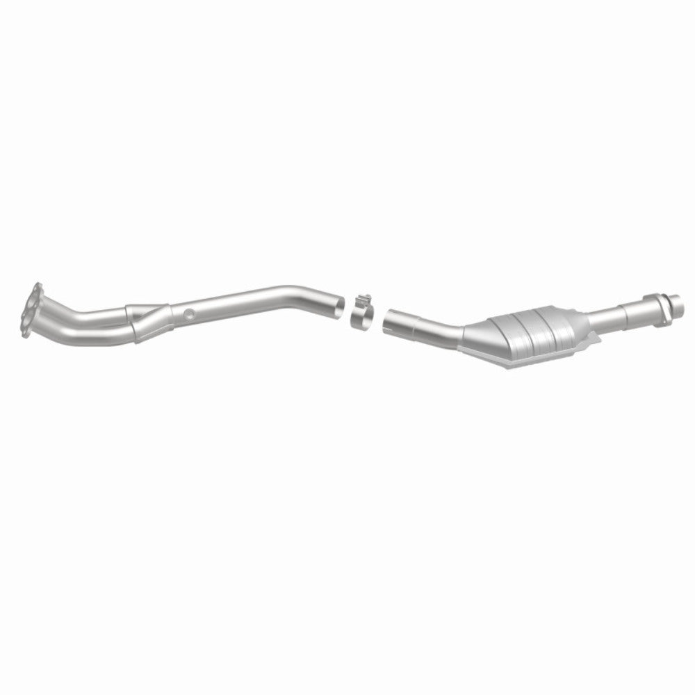 MagnaFlow direct-fit catalytic converter fits 1991 BMW 318i 1.8L and 1991 BMW 318is 1.8L stainless steel Federal EPA compliant OBDII 23799