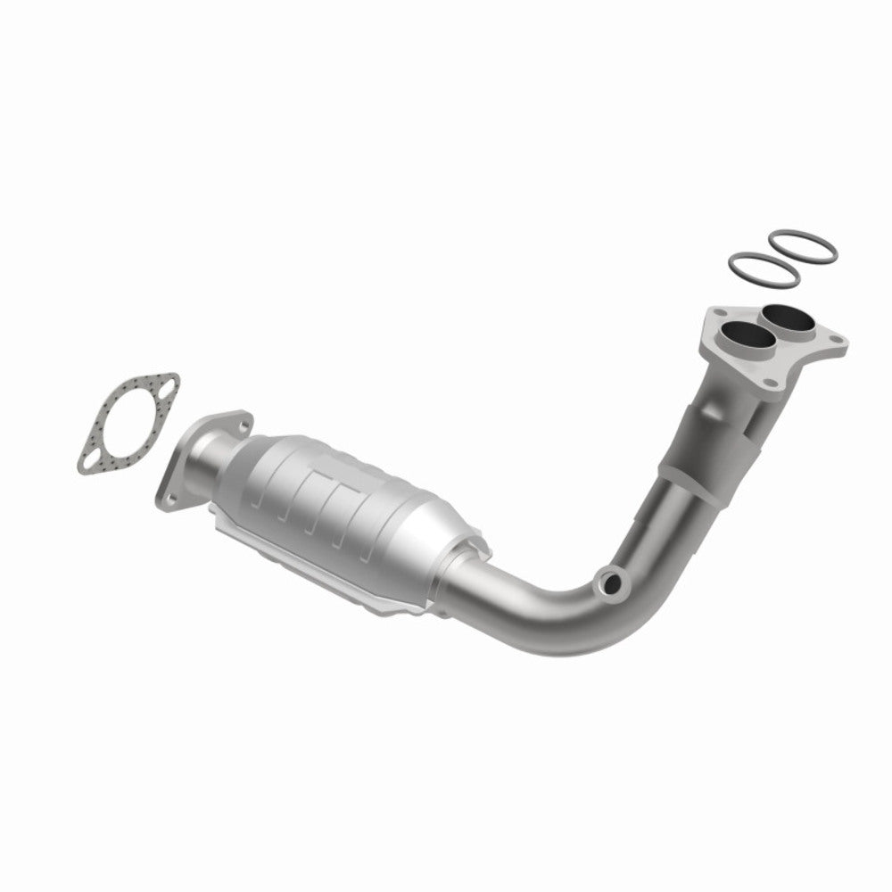 MagnaFlow direct-fit catalytic converter fits 1994-2002 Nissan Quest and 1994-1997 Mercury Villager, this and 1994-1997 Mercury Villager stainless steel Federal EPA compliant OBDII