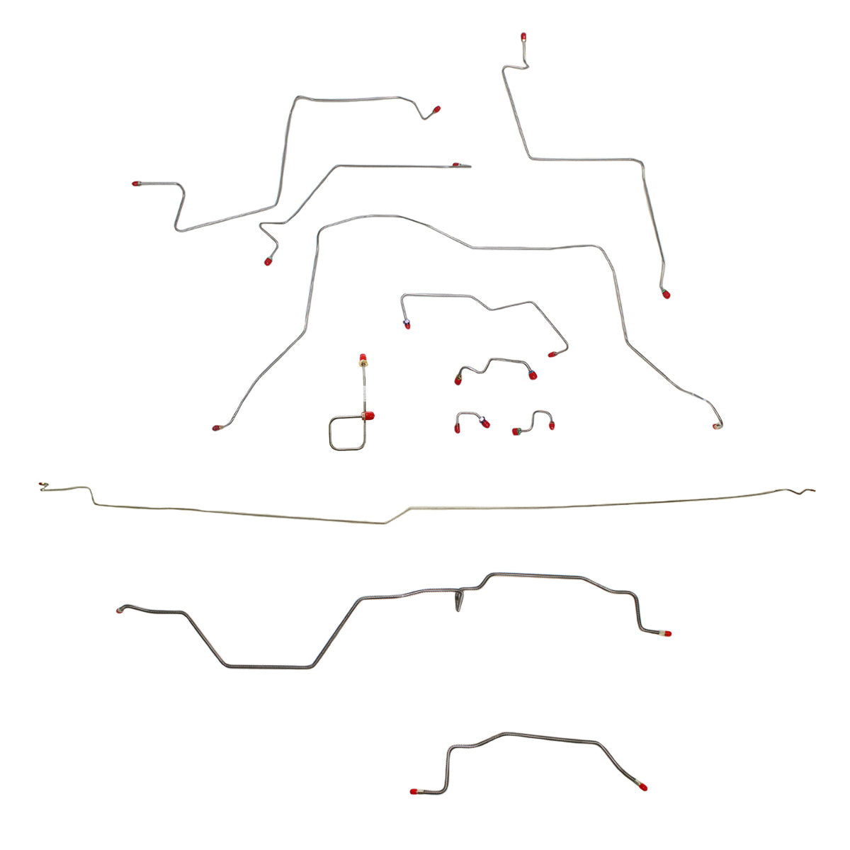 Brake Line Kit for 1995-1997 Dodge Ram 3500, , , Reg Cab AWABS ABS 4WD stainless steel