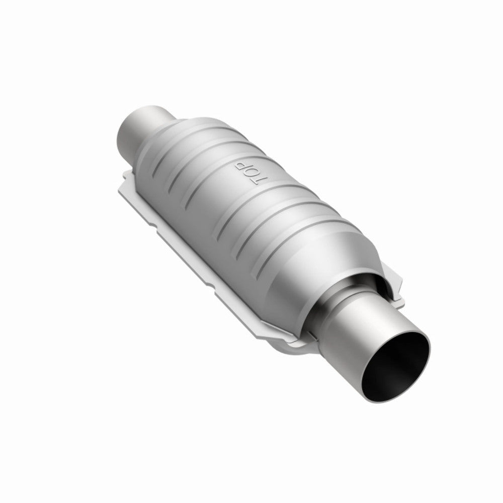 MagnaFlow universal catalytic converter 2.5 inch inlet/outlet stainless steel CARB compliant 418006