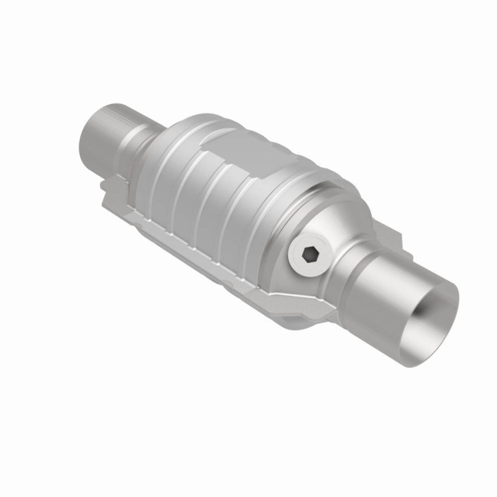 MagnaFlow universal catalytic converter 2.25 inch inlet/outlet stainless steel Federal EPA compliant OBDII 51235