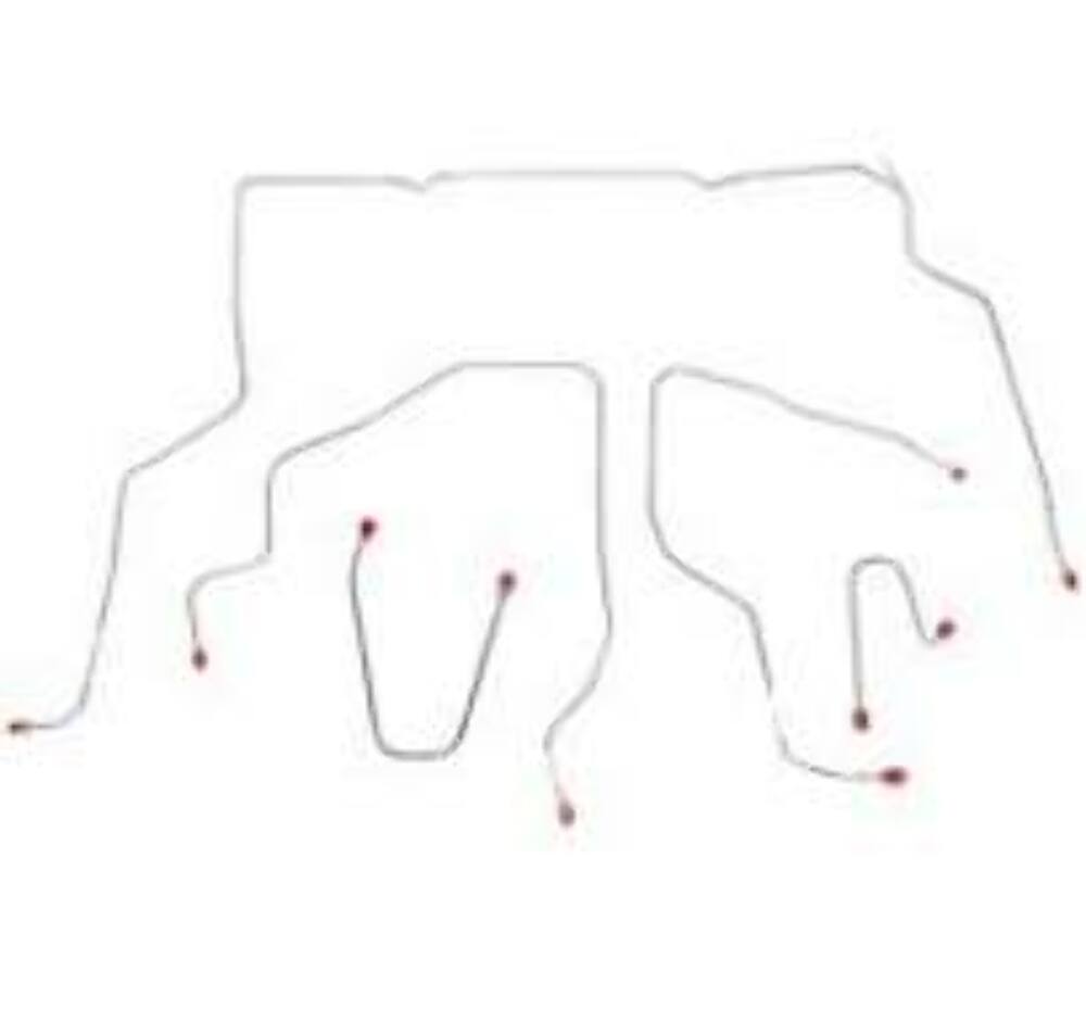Complete Brake Line Kit for 1995-1998 GM K1500 short bed steel