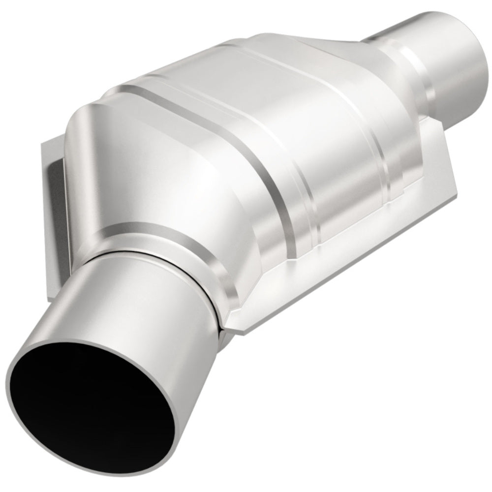 MagnaFlow universal catalytic converter 2.25 inch inlet/outlet stainless steel CARB compliant 447175