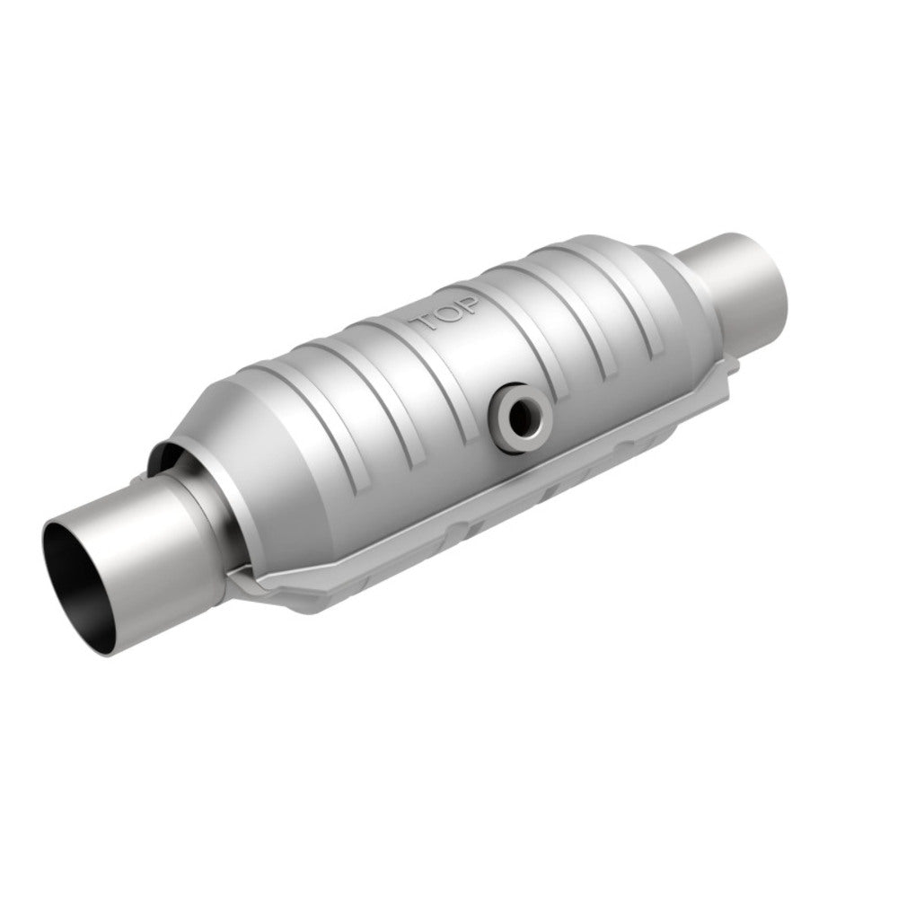 MagnaFlow universal catalytic converter 2.25 inch inlet/outlet stainless steel CARB compliant 418055